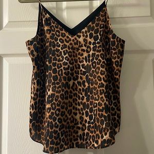 Express Animal Print V-Neck Tank Blouse